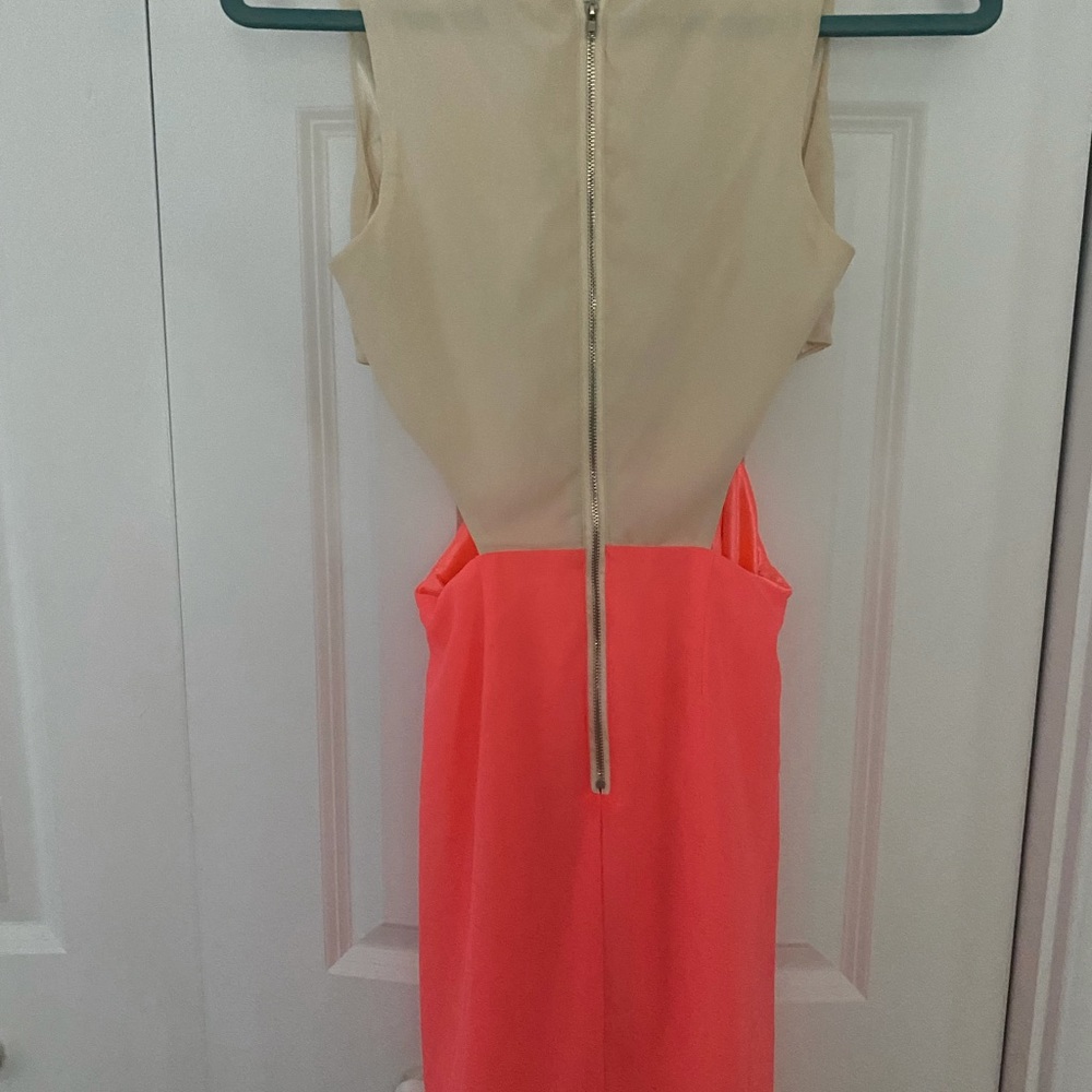 Tobi Pink & Beige Block Dress